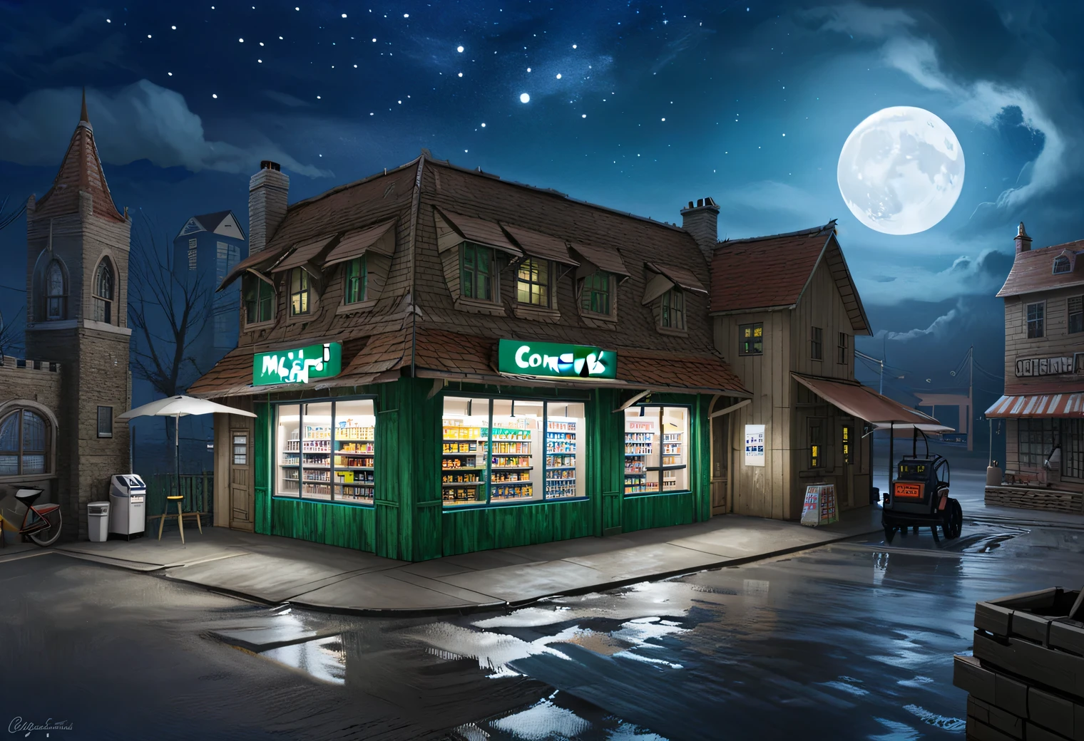 midnight convenience store