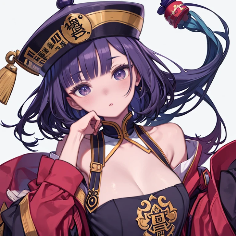 Purple hair girl,braided,purple eyes,big breast,((Red academy uniform)),casino,illustration,highest quality,ultra-detailed,vivid colors,studio lighting,sharp focus (best quality,4k,8k,highres,masterpiece:1.2),extremely detailed eyes and face,longeyelashes,anime,luxury,night scene,beautiful detailed lips,glowing lights,sexy vibe,lively atmosphere,game tables,fancy decorations,golden chandeliers,expensive gambling chips,winning smiles,cocktail glasses,cigarette smoke,confident poses,high-class,rich aesthetic,card games,roulette wheel,playing cards,slot machines,poker chips,money stacks,excitement,thrilling suspense,luck,entertainment.