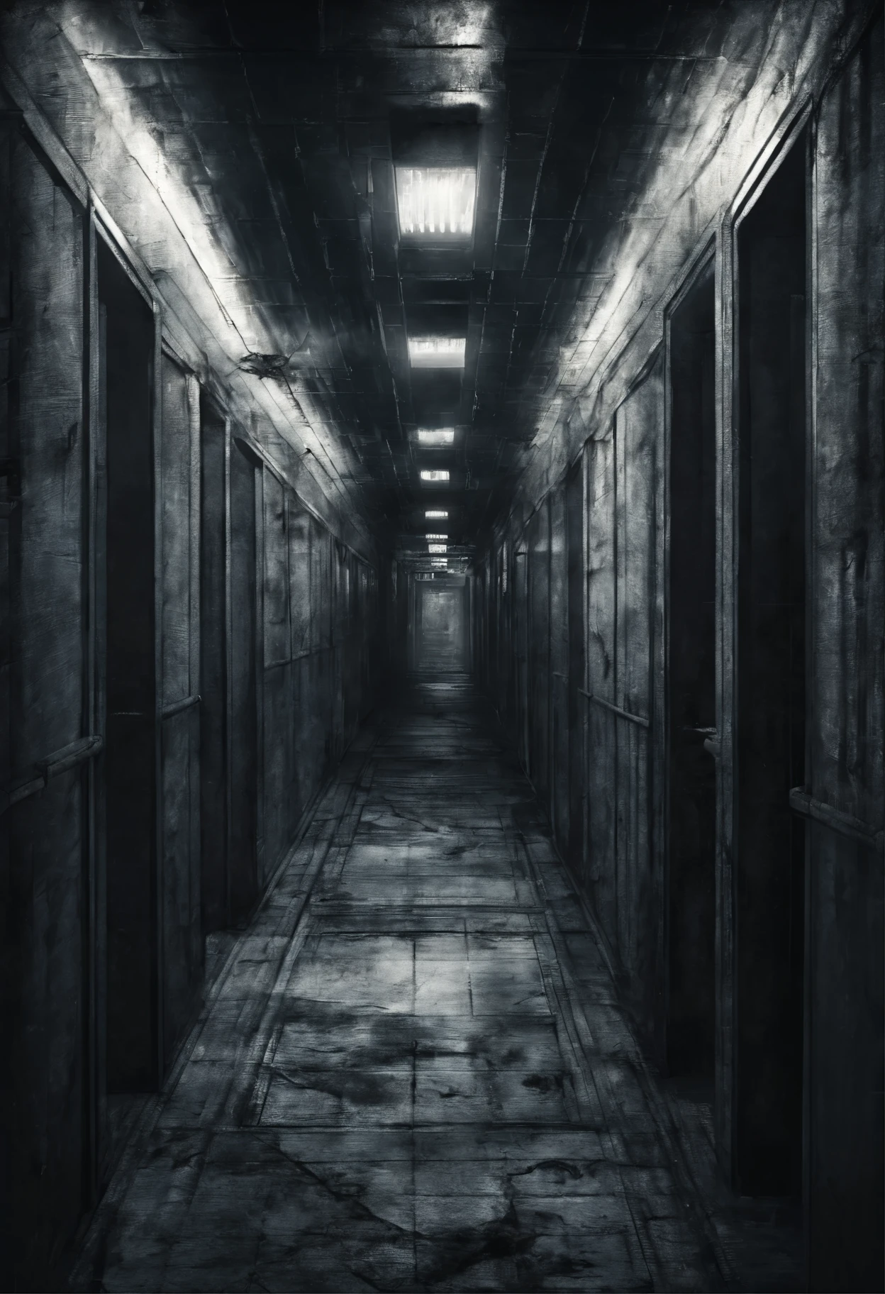 Haunted Sci Fi Space Hallway