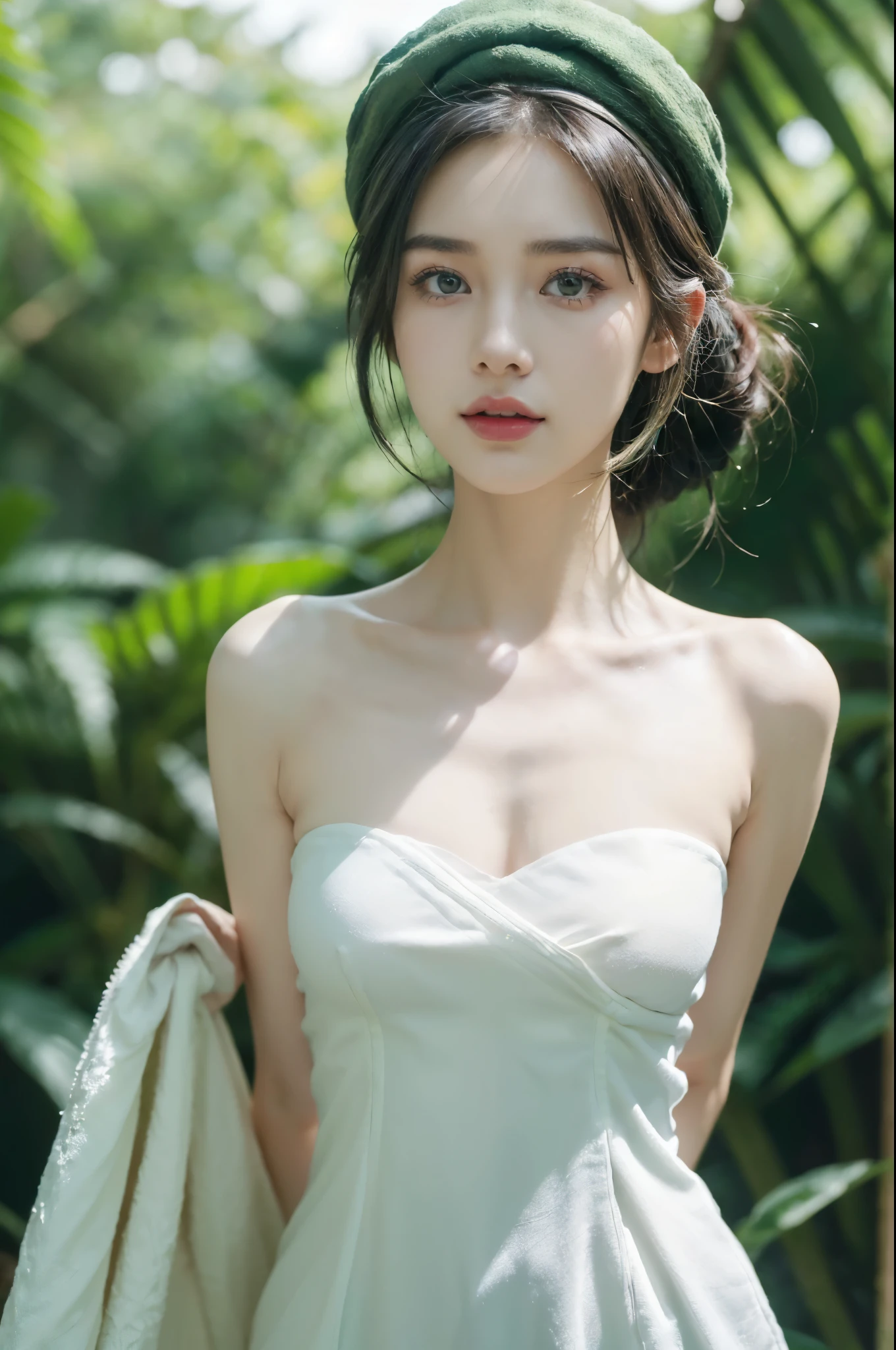 top Quority,Ultra-clear resolution,Clear eyes,plain face,s the perfect face,White skin,Perfect chest,with perfect legs,Random environment