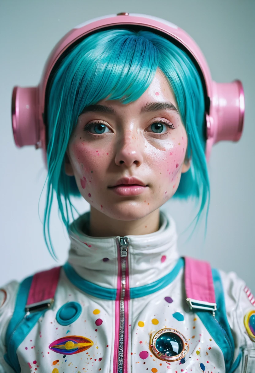 8K, ARTISTIC photogrAphy, best quAlity, mAsterpiece: 1.2), A (potrAit:1.2) Don Bluth Style  ASTRONAUT nude pink Toon Doll, full body RAW candid cinema, cyan hair, 16mm, color graded portra 400 film, remarkable color, ultra realistic, sad admosphere, dark lighting, oppressive atmosphere, depressive colors, kodak portra 400, photograph,r, Natural Light,  Pinhead lighgts, blur reflection, Brush Strokes, Smooth, abstract, Splatter, Oil On Canvas, rainbow colors, fractal isometrics details bioluminescens : a stunning realistic photograph of wet bone structure, 3d render, octane render, intricately detailed, titanium decorative headdress, cinematic, trending on artstation | Isometric | Centered