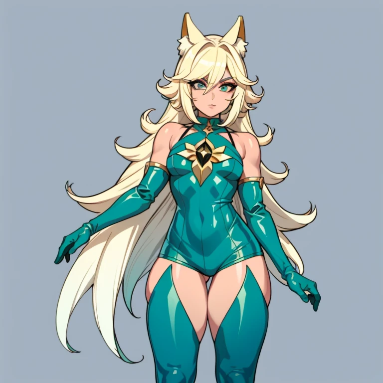 Garoto solteiro, Anime Femboy, curto, longos cabelos brancos, orelhas de lobo, cauda de lobo, olhos azuis, vestindo shorts curtos, meias altas, botas de combate pretas, usando moletom preto curto, peito achatado, super peito achatado, femboy solo, apenas um femboy ((peito achatado)), quadris largos, coxas grossas