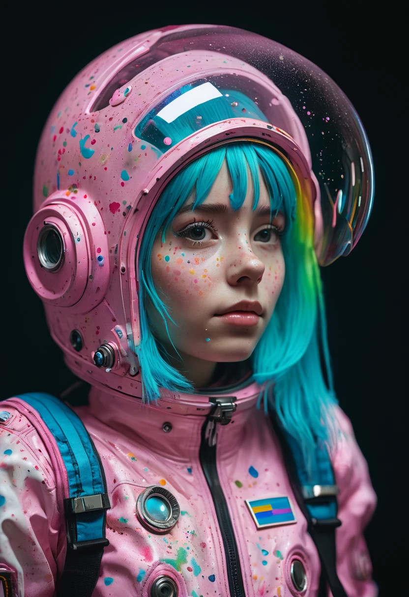 8K, ARTISTIC photogrAphy, best quAlity, mAsterpiece: 1.2), A (potrAit:1.2) Don Bluth Style ASTRONAUT pink Toon Doll, full body RAW candid cinema, cyan hair, 16mm, color graded portra 400 film, remarkable color, ultra realistic, sad admosphere, dark lighting, oppressive atmosphere, depressive colors, kodak portra 400, photograph,r, Natural Light, Pinhead lighgts, blur reflection, Brush Strokes, Smooth, abstract, Splatter, Oil On Canvas, rainbow colors, fractal isometrics details bioluminescens : a stunning realistic photograph of wet bone structure, 3d render, octane render, intricately detailed, titam decorative headdress, cinematic, trending on artstation | Isometric | Centered