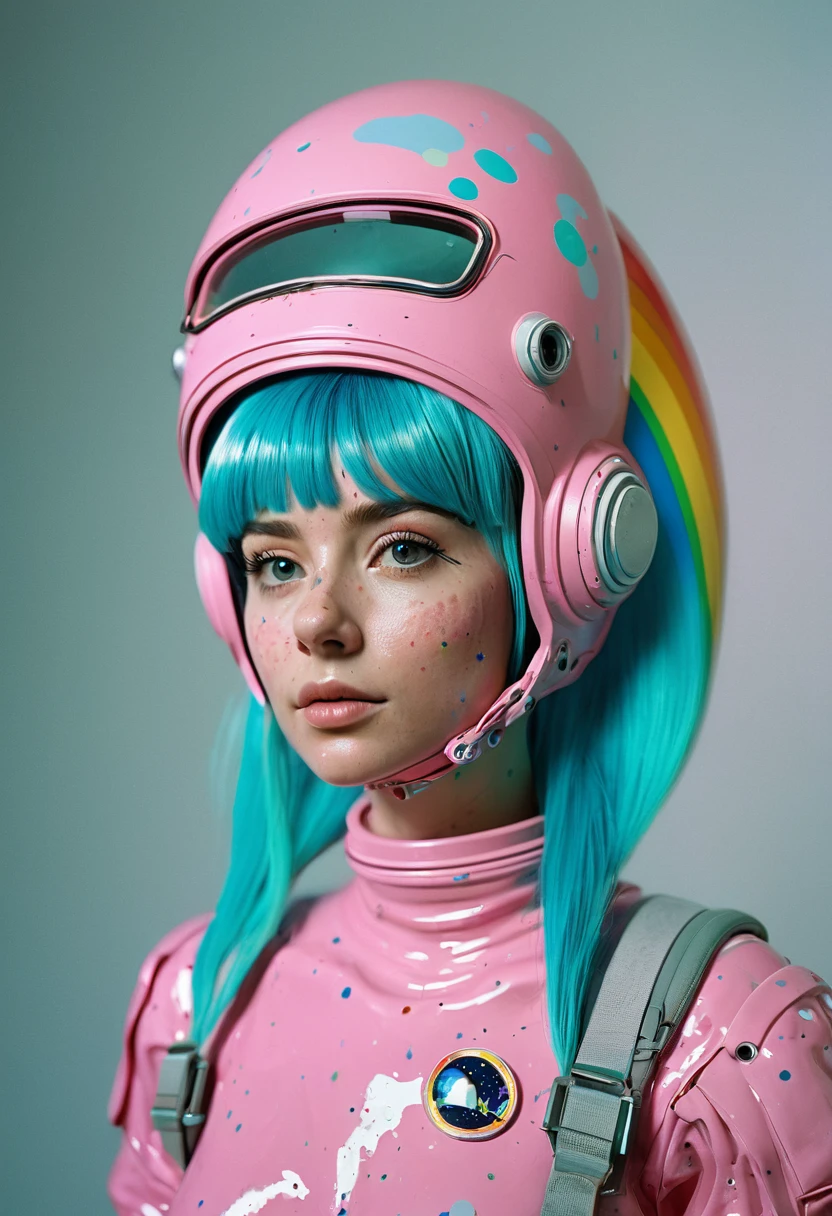 8K, ARTISTIC photogrAphy, best quAlity, mAsterpiece: 1.2), A (potrAit:1.2) Don Bluth Style  ASTRONAUT nude pink Toon Doll, full body RAW candid cinema, cyan hair, 16mm, color graded portra 400 film, remarkable color, ultra realistic, sad admosphere, dark lighting, oppressive atmosphere, depressive colors, kodak portra 400, photograph,r, Natural Light,  Pinhead lighgts, blur reflection, Brush Strokes, Smooth, abstract, Splatter, Oil On Canvas, rainbow colors, fractal isometrics details bioluminescens : a stunning realistic photograph of wet bone structure, 3d render, octane render, intricately detailed, titanium decorative headdress, cinematic, trending on artstation | Isometric | Centered
