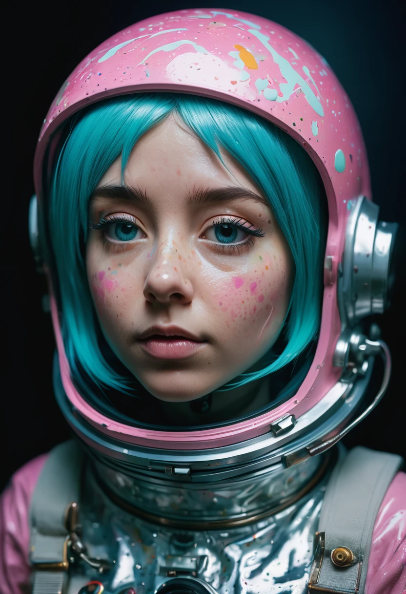 8K, ARTISTIC photogrAphy, best quAlity, mAsterpiece: 1.2), A (potrAit:1.2) Don Bluth Style ASTRONAUT nude pink Toon Doll, full body RAW candid cinema, cyan hair, 16mm, color graded portra 400 film, remarkable color, ultra realistic, sad admosphere, dark lighting, oppressive atmosphere, depressive colors, kodak portra 400, photograph,r, Natural Light, Pinhead lighgts, blur reflection, Brush Strokes, Smooth, abstract, Splatter, Oil On Canvas, rainbow colors, fractal isometrics details bioluminescens : a stunning realistic photograph of wet bone structure, 3d render, octane render, intricately detailed, titanium decorative headdress, cinematic, trending on artstation | Isometric | Centered