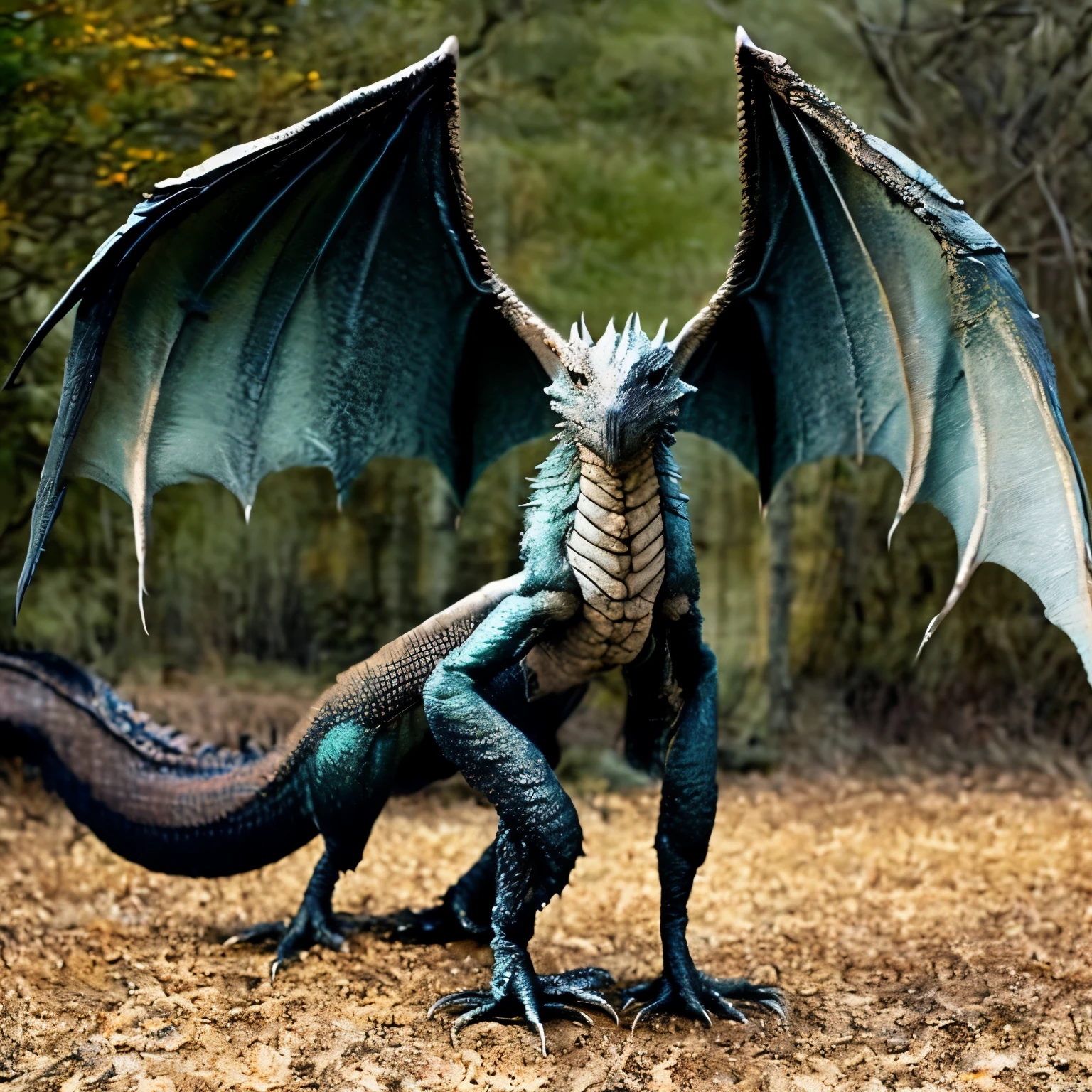 wyvern, 2 legs, 2 big wing,