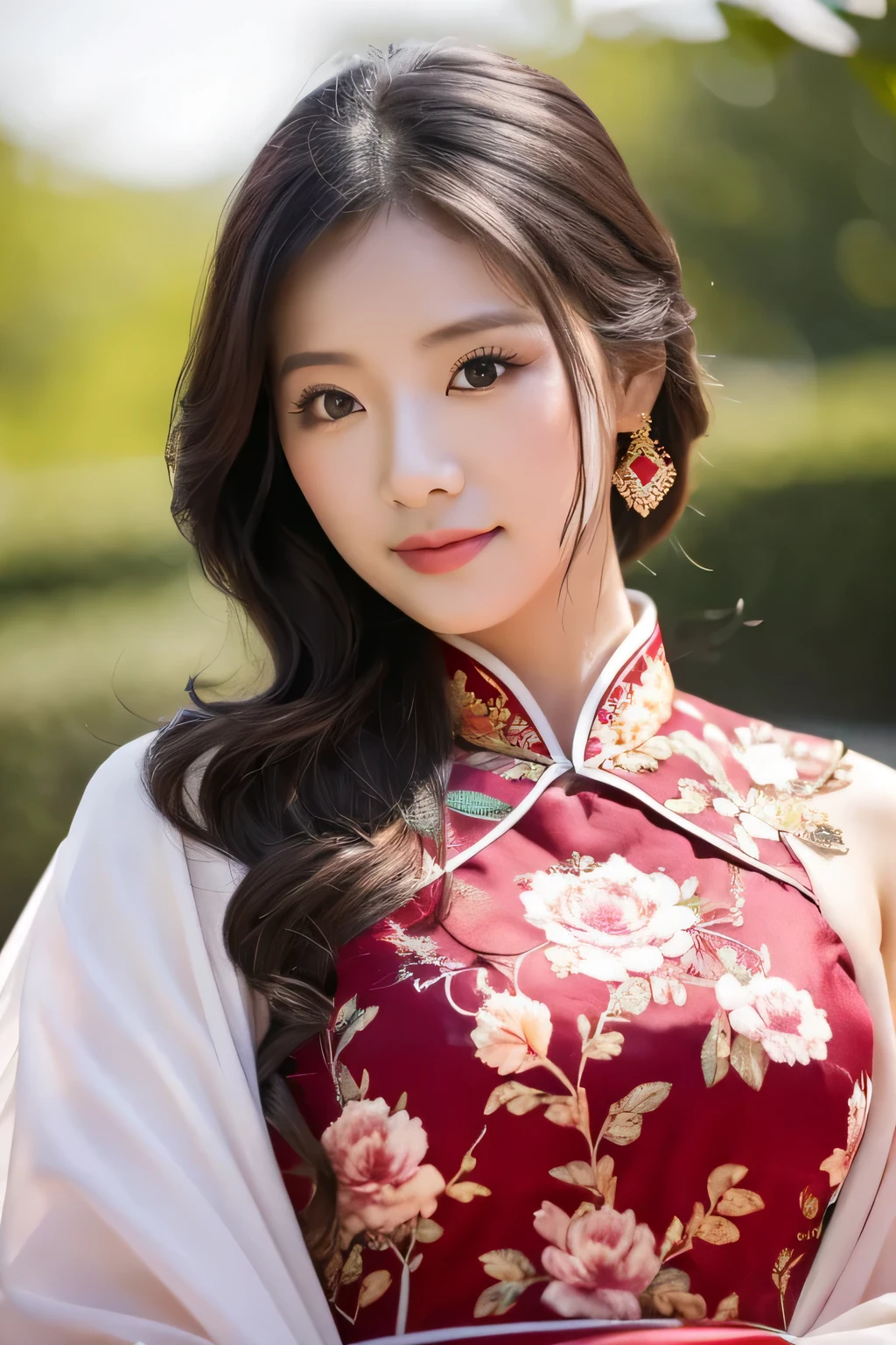 Killed by a beautiful woman in a Chinese dress。