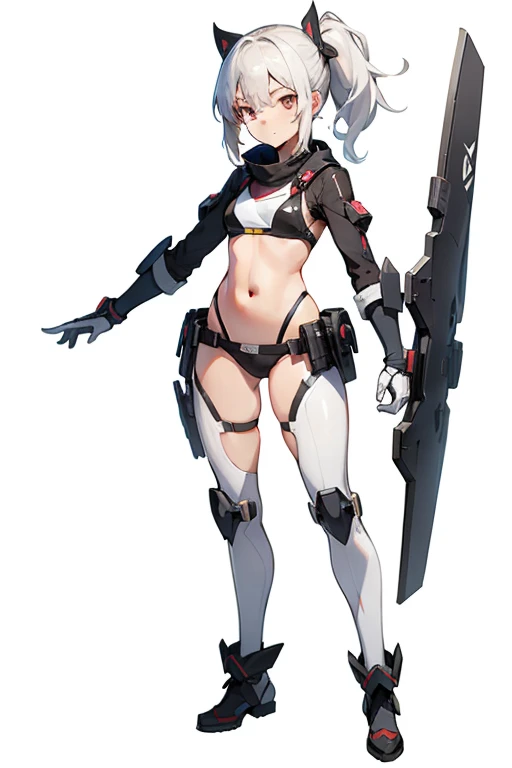 ,look at viewer,neutral posture,character chart,tachi-e,standing,full body,concept art,(white background,simple background:1.5),anime,1girl,solo,masterpiece,Awards,high quality,High resolution,HD,4K,8K,high quality,bikini