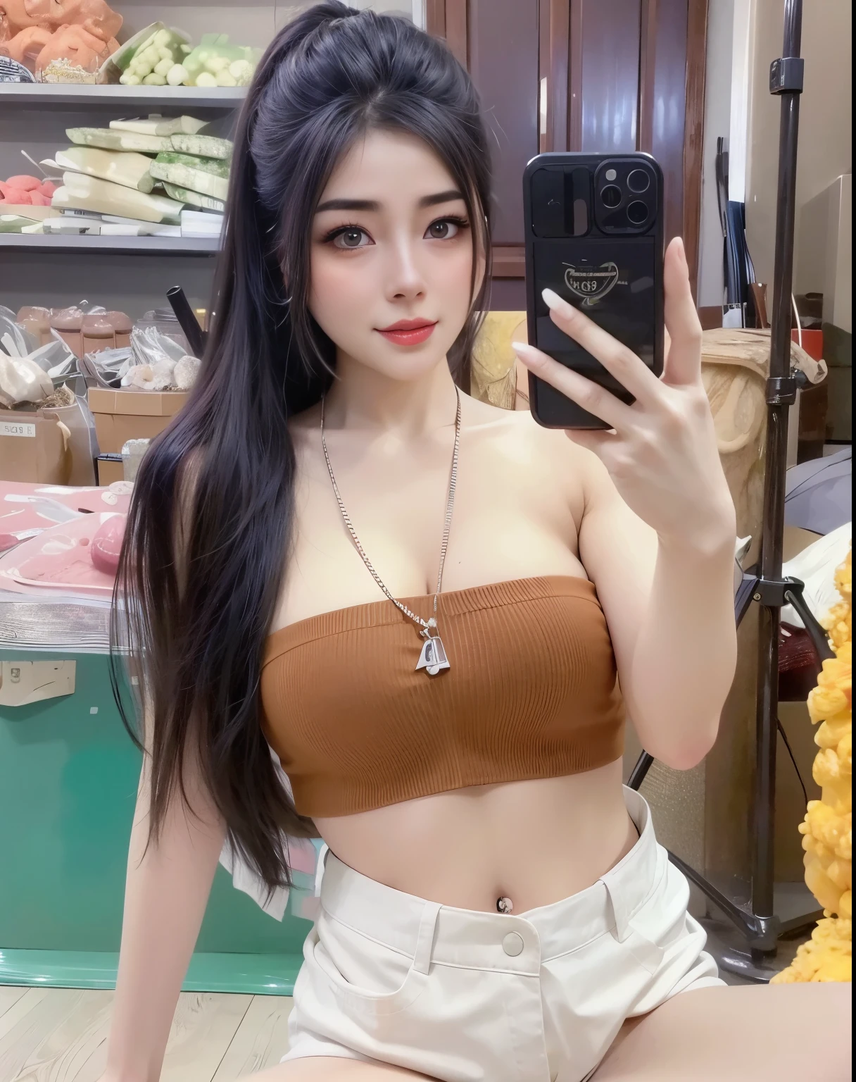 Best Quality, Ultra High Definition, (Photorealistic:1.4),Sunset Light, Korean Women, Detailed Photo, Smiling, Sexy, Black Shirt, Facing Camera, Close-up (Masterpiece: 1.3), (8K, Photorealistic, Best Quality: 1.4), (1girl), Beautiful Face, (Realistic Face),Beautiful Hairstyle, Realistic eyes, beautiful detail eyes, (realistic skin), beautiful skin, (sweater), absurd, attractive, ultra high resolution, ultra realistic, high definition, golden ratio,Good hands、10、high-reaster-piece、highest quality、head:1.3、((Hasselblad photo))、Fine Skin、crisp focus、(Light like a movie)、gentle lighting、Dynamic Ungle、[:(detailed face:1.2):0.2]、The chest is large.、Sweating, skin flow.:1.2、(((In the kitchen))) Erotic smile　Audience view　Colossal　having　sleeveless　Quench the upper arm.　I'm sticking out.　open legs　Nipples are visible.　cleanliness　Large kitchen　bedroom　Wine Glass　　 Negative prompt　Pubic hair can be seen.
Negative Pro, smiling, ((detailed face )), ((detailed beauti vagina)), ((detailed body ((naked)))) , (((The massage central))), (((room master))), Highly detailed face and skin texture, Detailed eyes, Double eyelid,big breasts,masterpiece,super fine eyes,super fine hand,shiny white skin