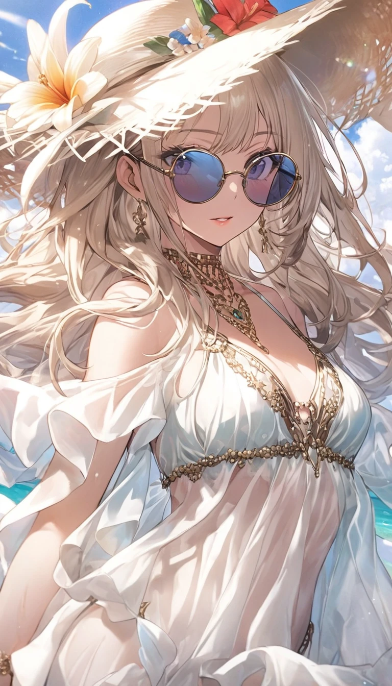 (highest quality、masterpiece、High resolution、detailed)、,BREAK,(beautiful anime)、1girl,
BREAK
//Fashions
Beachside Swan Diva,
This costume combines the elegance of a swan with the fun and flirty vibe of beachwear, Start with a sleek and stylish bikini in a solid color or with subtle swan-inspired embellishments such as feather-shaped accents or ruffled details, Accessorize with statement pieces such as a wide-brimmed sunhat adorned with feathers or a feathered headband for a playful touch,
BREAK
Layer on a sheer or lacy cover-up in white or pastel hues to evoke the graceful wings of a swan, Complete the look with metallic sandals or embellished flip-flops and oversized sunglasses for added glamour, For makeup, opt for dewy skin, bronzed cheeks, and glossy lips for a beach-ready glow,
BREAK