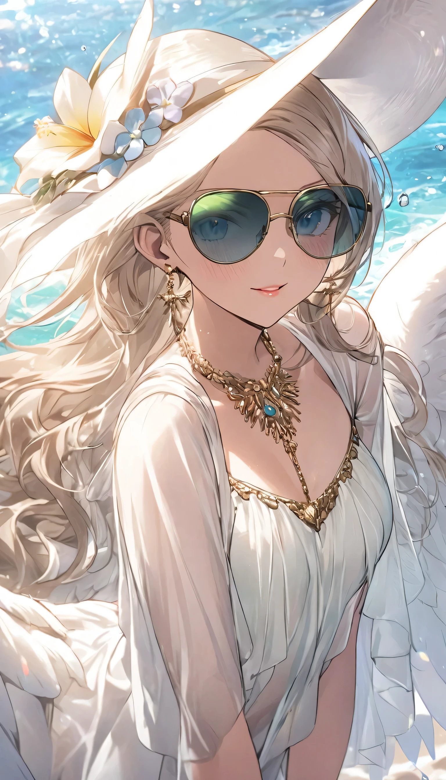 (highest quality、masterpiece、High resolution、detailed)、,BREAK,(beautiful anime)、1girl,
BREAK
//Fashions
Beachside Swan Diva,
This costume combines the elegance of a swan with the fun and flirty vibe of beachwear, Start with a sleek and stylish bikini in a solid color or with subtle swan-inspired embellishments such as feather-shaped accents or ruffled details, Accessorize with statement pieces such as a wide-brimmed sunhat adorned with feathers or a feathered headband for a playful touch,
BREAK
Layer on a sheer or lacy cover-up in white or pastel hues to evoke the graceful wings of a swan, Complete the look with metallic sandals or embellished flip-flops and oversized sunglasses for added glamour, For makeup, opt for dewy skin, bronzed cheeks, and glossy lips for a beach-ready glow,
BREAK