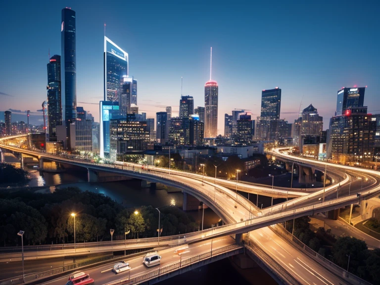 Give me a picture with these words and feelings:The Importance of Big Data Technology in Smart City Traffic Management