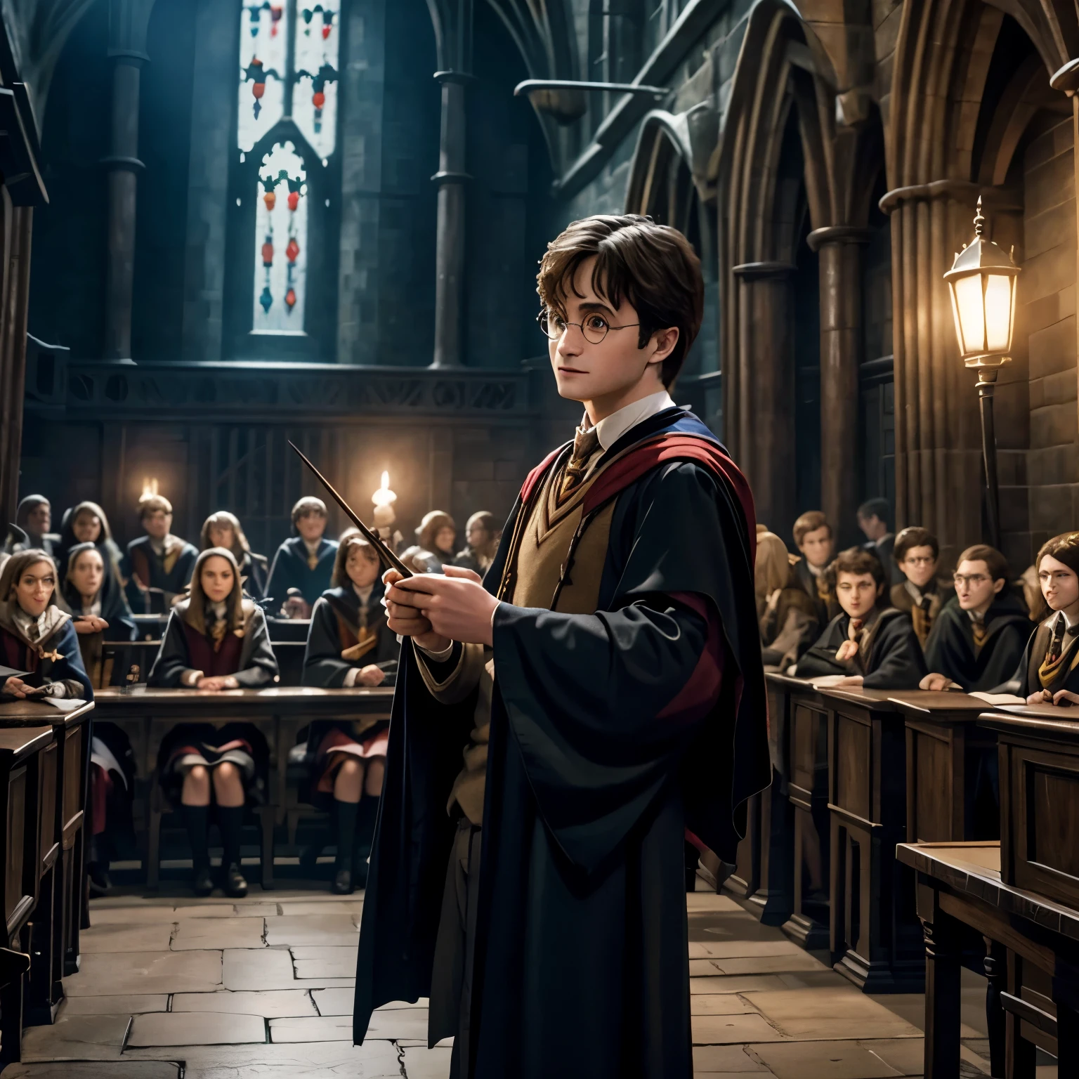 Harry Potter in Hogwarts school