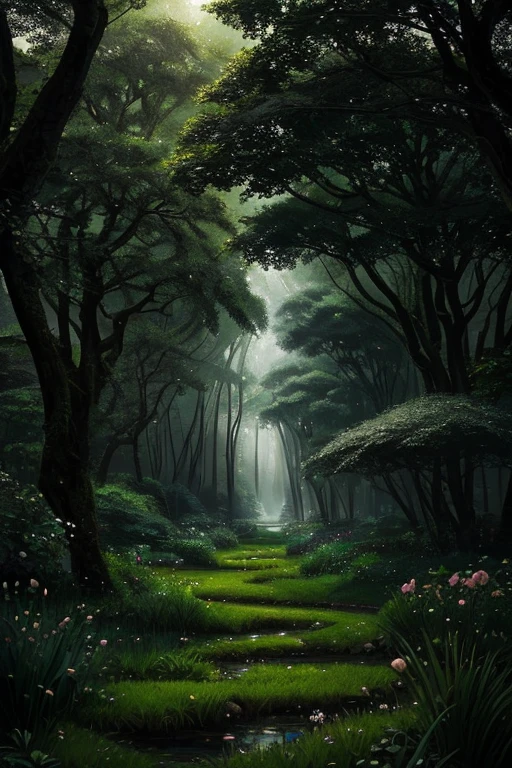 (best quality,4k,8k,highres,masterpiece:1.2),ultra-detailed,(realistic,photorealistic,photo-realistic:1.37),black roses,dark ambiance,green grass field,moody lighting,gothic style,dramatic shadows,vibrant colors,haunting atmosphere,surreal landscape,ethereal beauty,otherworldly,serene,loneliness,contrast of darkness and light,soft and dreamlike,emotional depth,enchanted garden,whispers of nature,undulating hills and valleys,mysterious elements,romanticism,lush vegetation,quiet solitude,magic and mystery,pure and delicate,subtle details,sublime tranquility.