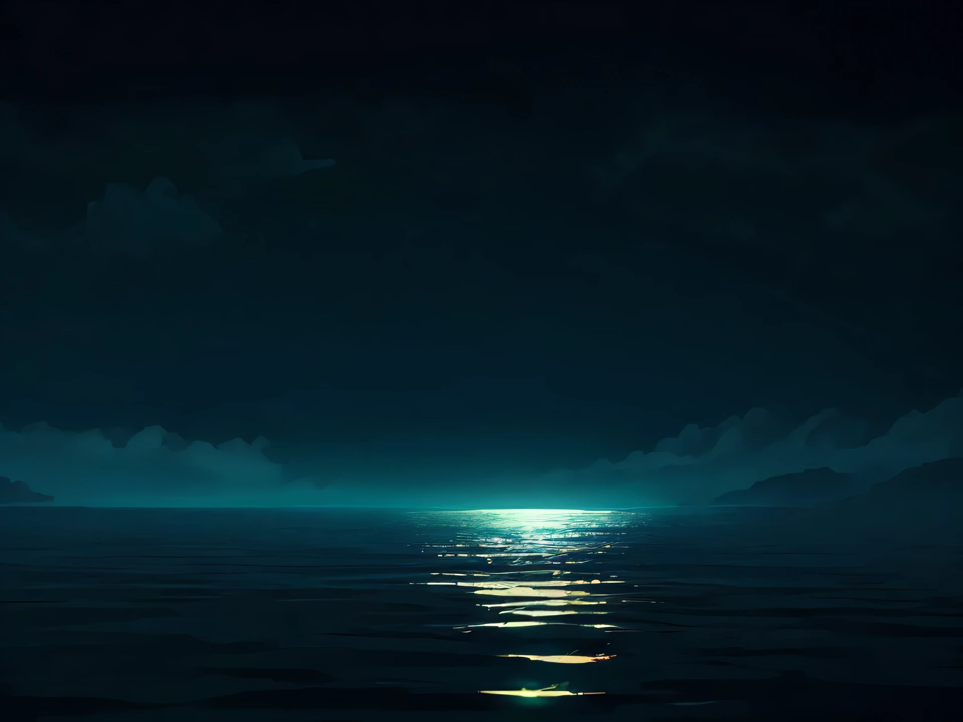 Bright sea,mysterious,Animated Illustration