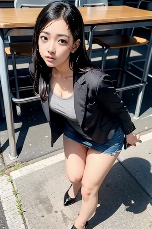 super high quality, masterpiece, ultra High resolution, Depth of written boundary, Thematic Depth, (Realistic: 1.4), (dramatic, Award-winning photography, incredible masterpiece: 1.3), RAW Photos, Golden Ratio, Very detailedな CG Unity 8k 壁紙, Detailed and complex, Unbelievably absurd, original, High resolution, RAW Photos, (Perfect figure), Detailed and complex, Digital SLR, Soft lighting, expensive Quality, Film Grain, Background Blur, Fujifilm XT3, 50mm lens, Backlight, High resolution, Surreal, Color Grade, Dynamic pose, Portraiture, Japanese, short hair, smile, lips, bangs, (Crowded Akihabara: 1.2), Front Viewer, Natural light, girl, 21 years old, whole body, alone, student, expensive , cute , Bobby Socks, skirt, Daytime, on the road, Deep Shadow, cute, beauty, Modest, Cold light 12000K\street, Store status, Akihabara, Shinjuku, Shibuya Ward, Ikebukuro, Detailed and realistic, Skin Texture, Very detailed, realistic Skin Texture、((Sexy panties in full view:1.05))、((Spread your legs wide:1.45))