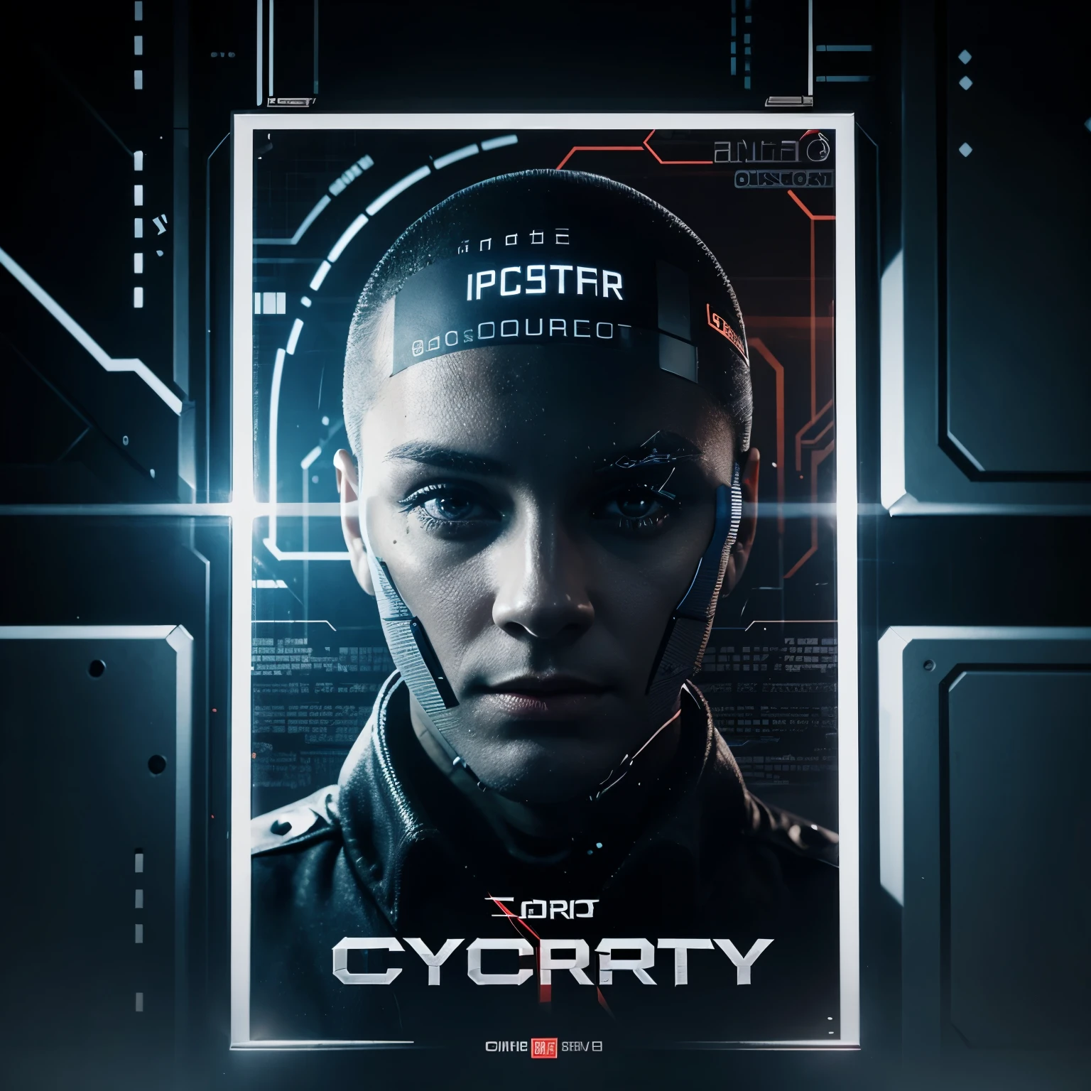 Create a poster of cyber security