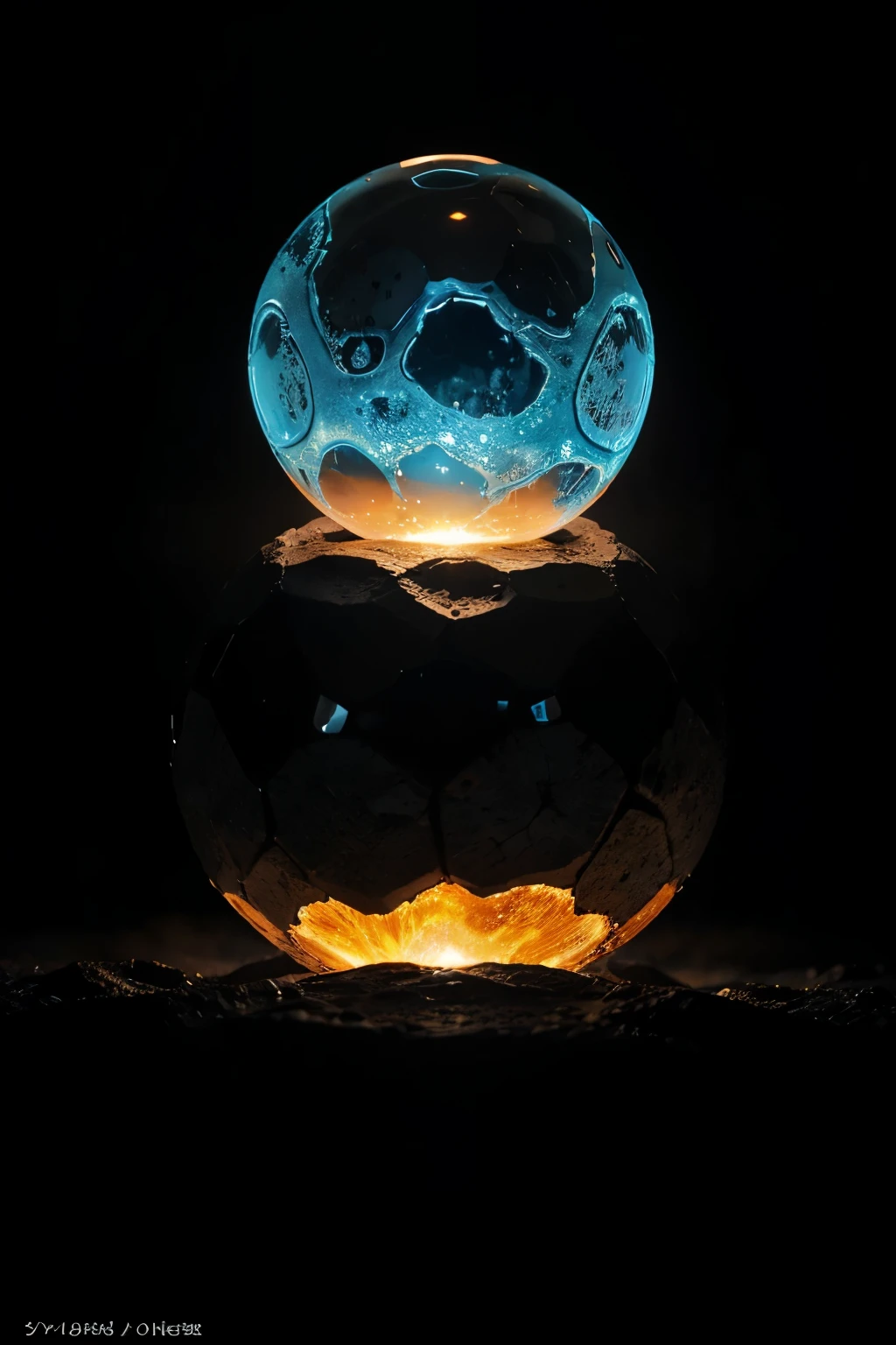 
Earth, a translucent orb of azure, reveals its molten core beneath a delicate surface. Lava cascades like molten ribbons, casting an eerie glow. Yet, amid the subterranean depths, shadows stir, whispers of unseen entities that evoke fear in the hearts of the surface dwellers.
