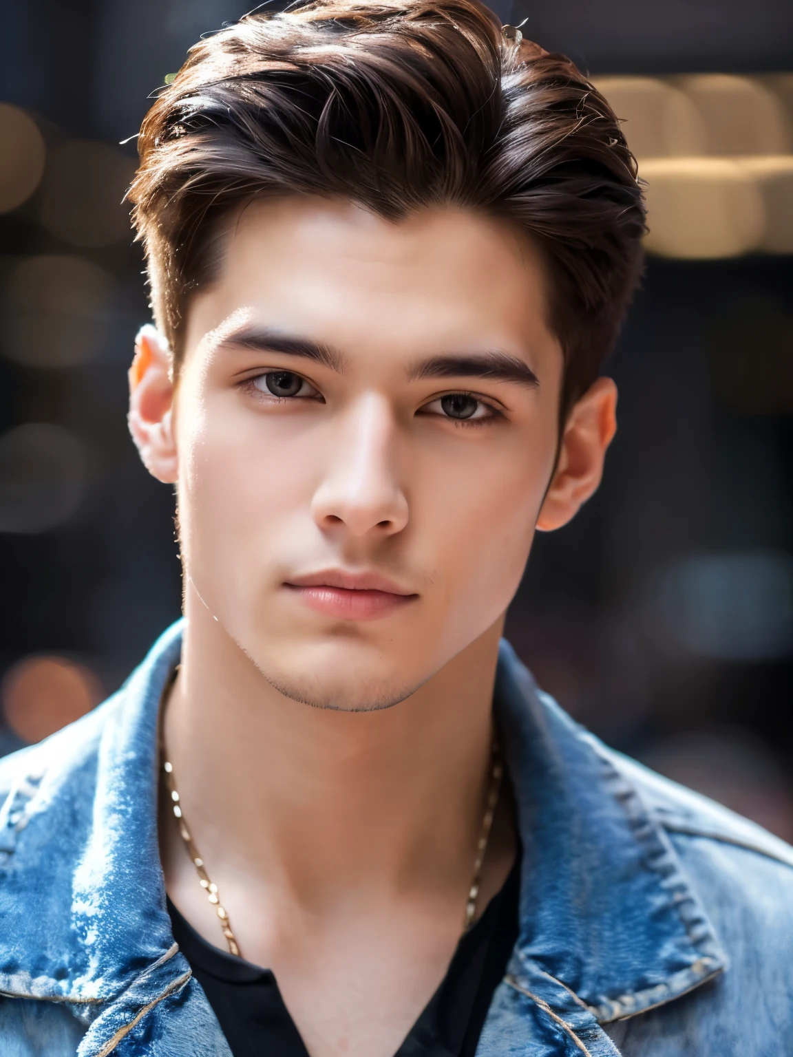 Photoreal, 8k Full Length Portrait, Handsome, 20 year old male, attractive look, Detailed details of the face, New York Manhattan