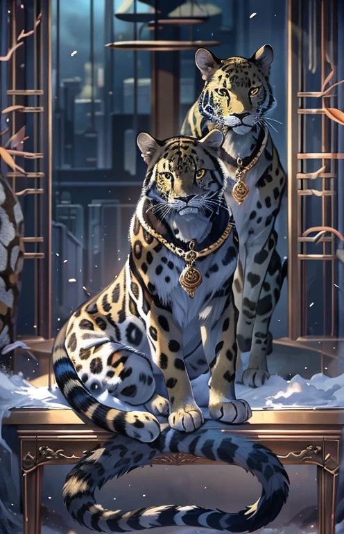 ((highest quality)), ((masterpiece)), (get used to it), 完璧なmaleの顔 , 20代male性 , ハンサムなmale , male , Black leopardの耳 , Black leopard ,