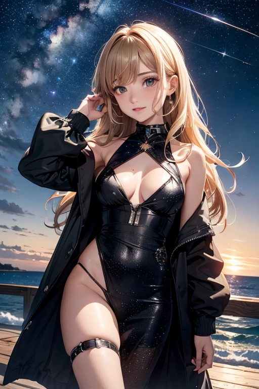 (8K), (best quality), (muste piece: 1.2) The starry sky is dark and the distant stars are shining