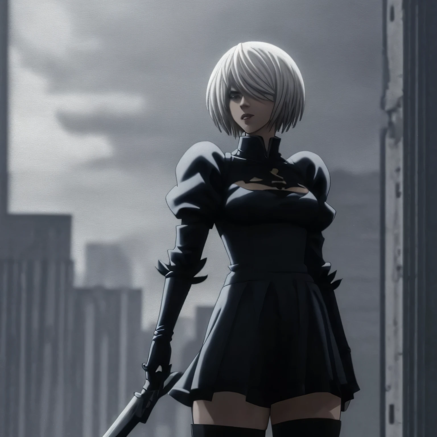 2b,she in city