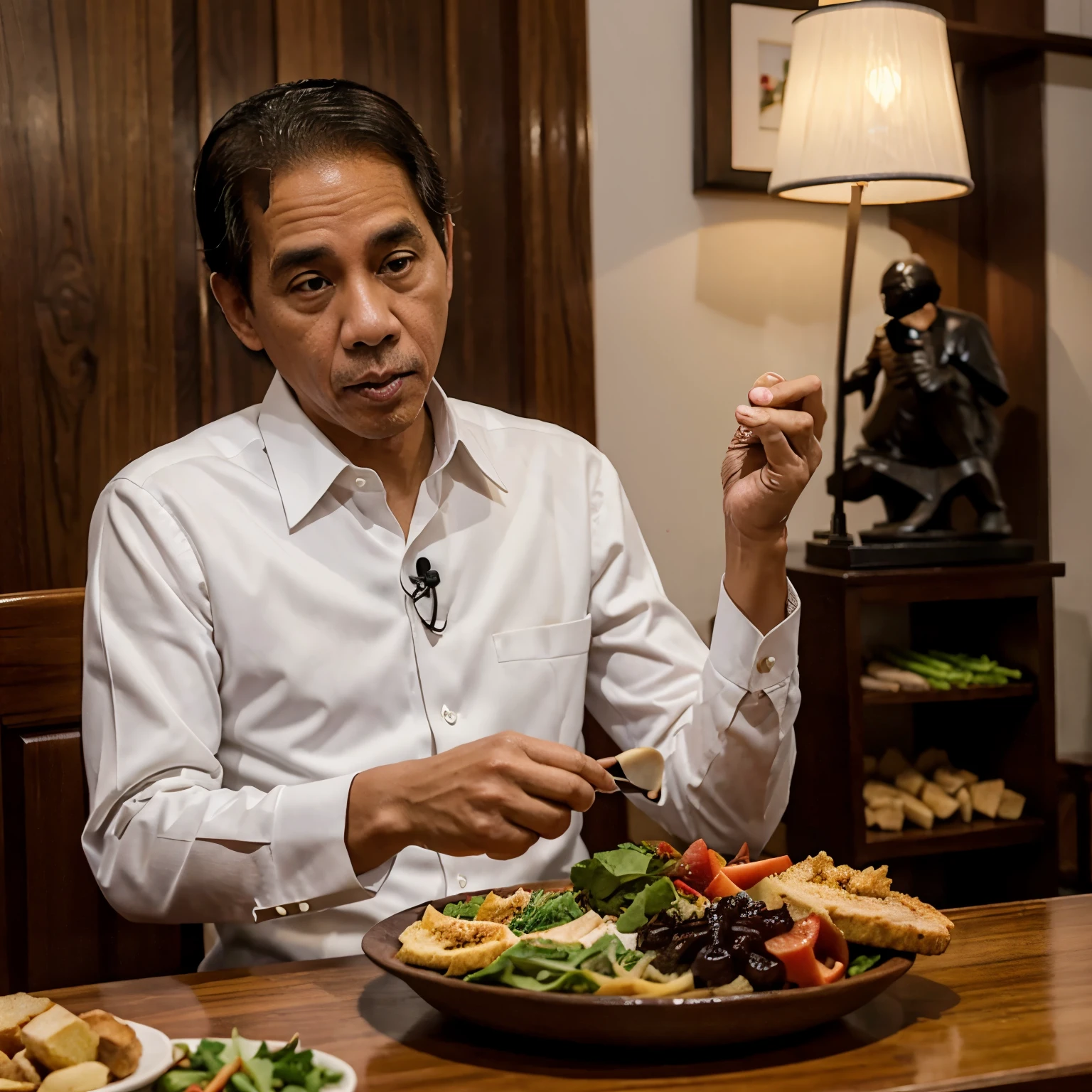 Presiden jokowi lagi makan