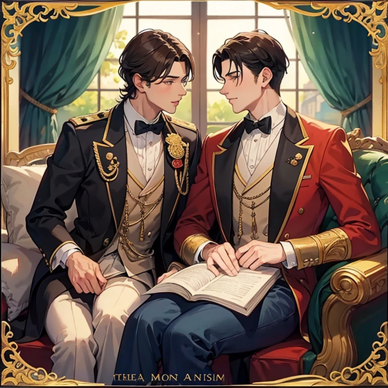 gay couple, historical romance, regeancy era, actor, viscount, manwha cover