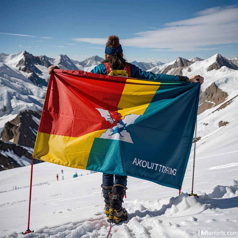 You have to create your own flag drawing as an identity of your future mountaineering group. Be creative. 