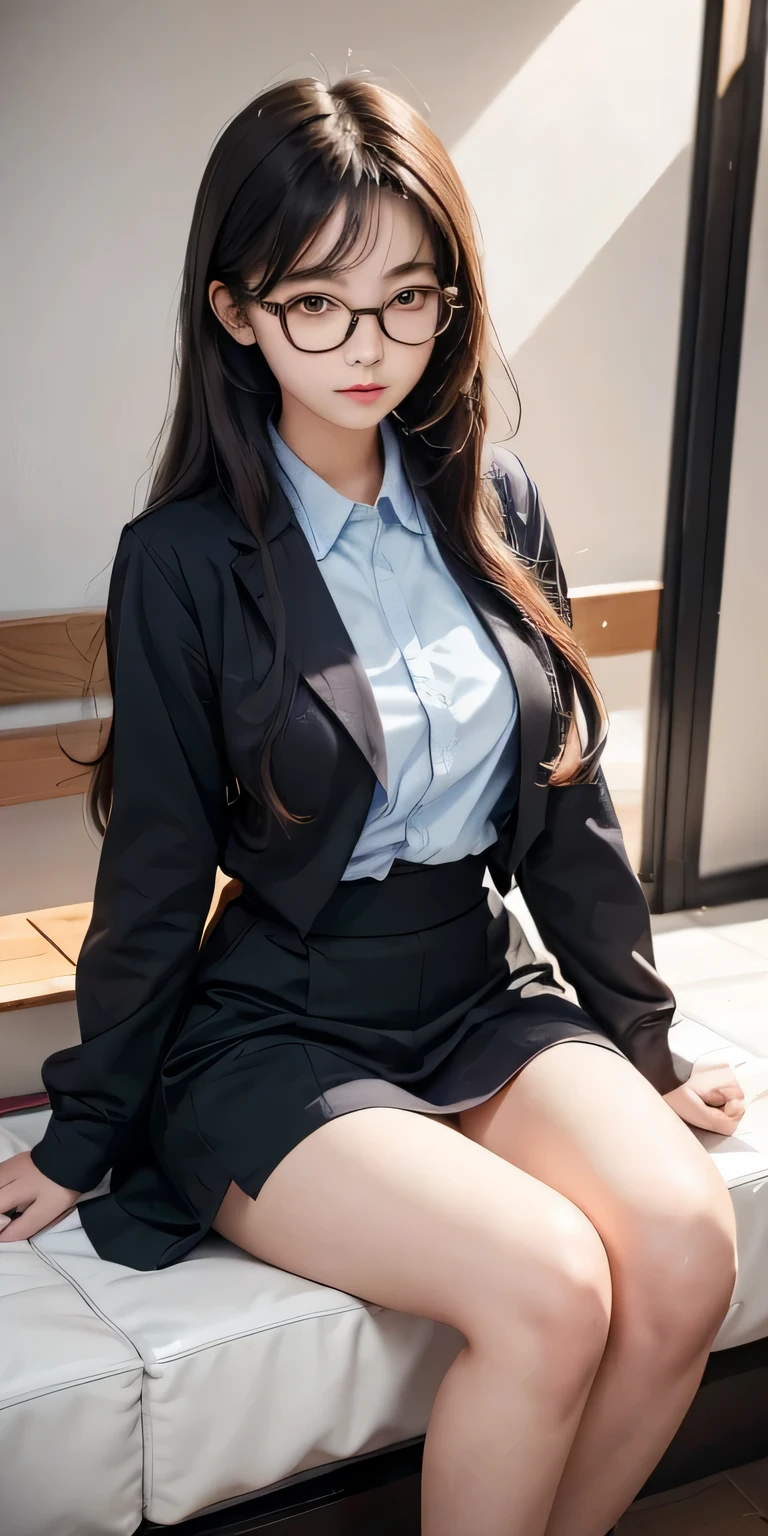 1 female,Student uniforms,Open your legs.............,,,,,bara ,genitalia