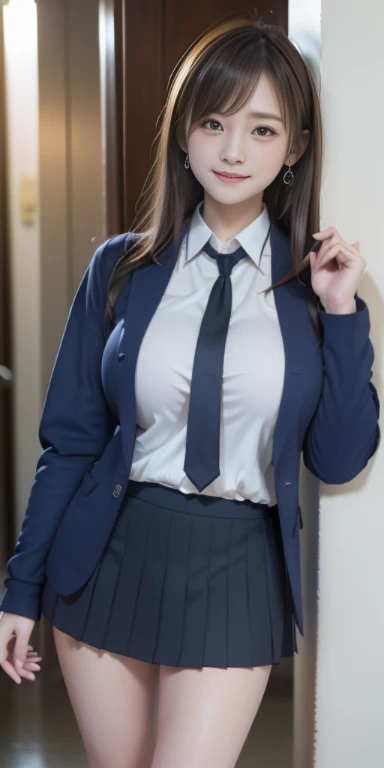 NSFW, (best quality,4k,highres),ultra-detailed,realistic,cosplay,student uniform, unbutton clothes, unbutton shirt, mini skirt, skirt lift up, open legs,beautiful woman,big breasts, show nipples detailed, dark hairy pussy, pubic hair,vivid colors,portrait,soft lighting