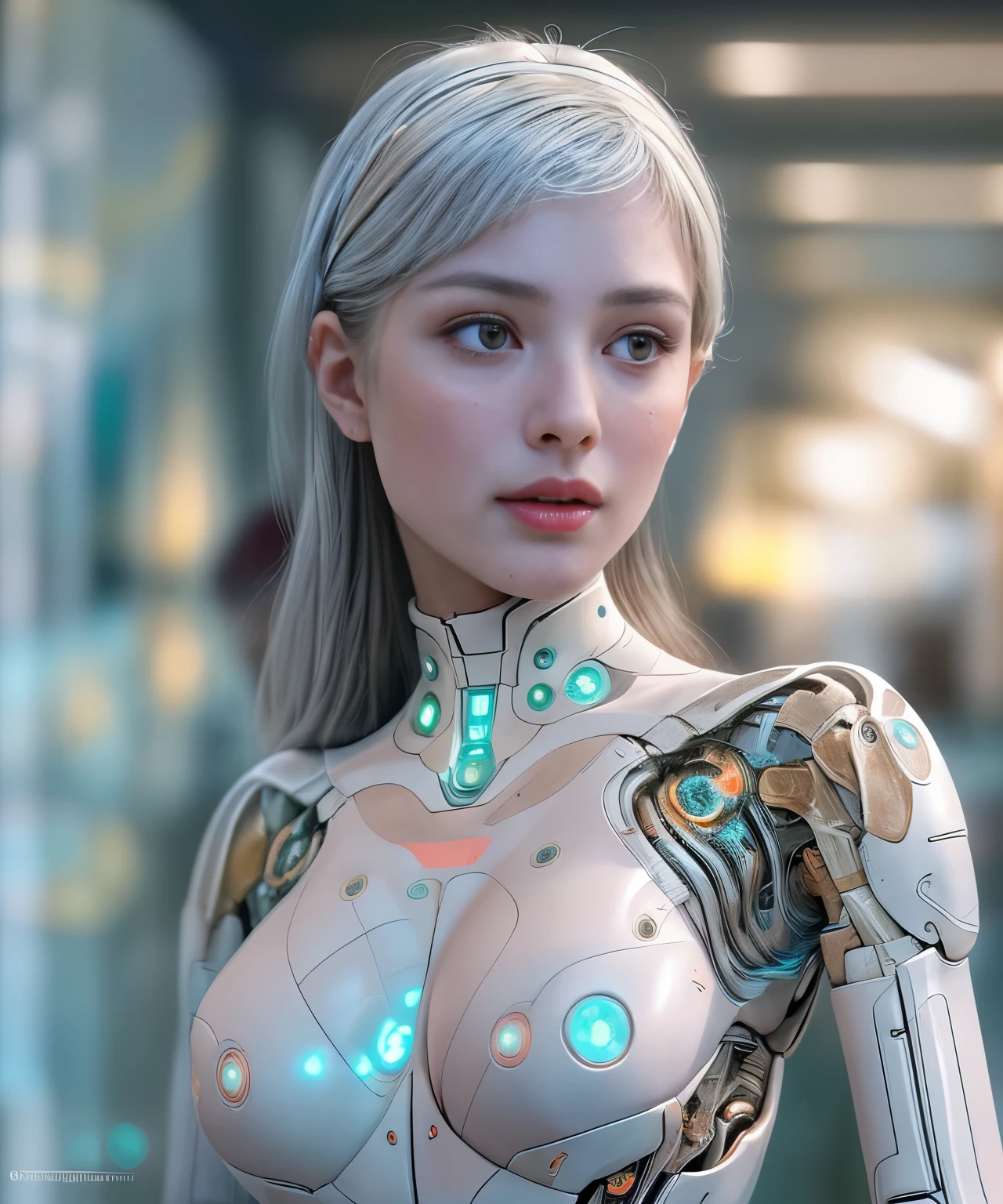 (best quality,4k,8k,highres,masterpiece:1.2),ultra-detailed,(realistic,photorealistic,photo-realistic:1.37),(bestselling female ??? android:1.2),(gorgeous, perfect irises, perfect lips, perfect teeth),(flawless skin, soft front lighting, glow, HDR),(soothing colors)An exhibition showcasing AI-equipped autonomous female androids exhibiting various ??? positions, adorned with a beautiful face and seductive gestures. The androids' eyes, lips, and faces are exquisitely detailed, creating a mesmerizingly realistic appearance. The exhibition is a masterpiece of modern art, combining the mediums of sculpture and technology to blur the boundaries between human and machine. The androids' bodies are crafted with ultra-realistic materials, utilizing physically-based rendering techniques to achieve a photorealistic effect. The lighting is carefully designed to accentuate the androids' features, with studio lighting creating a captivating atmosphere. The colors exhibit a vivid and alluring palette, enhancing the seductive nature of the exhibition. The exhibition boasts high-resolution visuals, such as 4k and 8k displays, allowing visitors to immerse themselves in the intricate details of the androids' bodies and expressions. The scene is further enhanced by elements such as bokeh, creating a dreamy and ethereal ambiance. The exhibition combines elements of photography and concept art, resulting in an innovative and provocative art form. (????:1.5), Her ?????, stomach, and ???????? are covered with artificial skin. ??? androids have beautiful, ???????? attractive faces that are so detailed that they are indistinguishable from real humans There are Italian girl, Russian girl, Saudi girl, and Japanese girl types. Their eyes are blue.