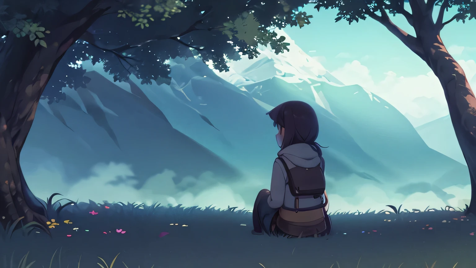 "Picture a serene forest clearing bathed in the soft glow of twilight. What mysterious creatures emerge from the shadows as day transitions to night?"