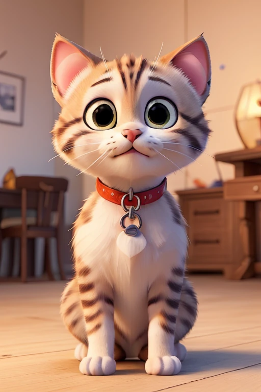 ((highest quality)), ((masterpiece)), (become familiar with), Cute vector of a kitten with a perfect face cherry, anime style, M Jeni style, digital shape, approaching perfection, very detailed, Smooth, sharp focus, shape, 4K resolution