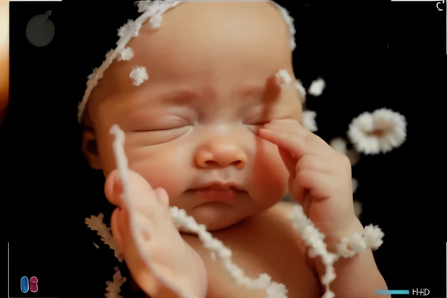 match picture, portrait, real baby, realistic baby face, baby lips, baby nose, fix nose, small nose, fix lips, small lips, fix eyelids, sleeping baby, fetus, inside womb, rosy face, hd, realistic, cute, white baby girl, 8k, uhd, high quality, sharp focus, the composition beautiful rich and bright