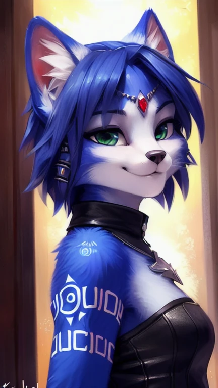 A beautiful and detailed (sweet portrait) von ((Krystal)), Sternenfuchs Krystal, Schlank, liebenswert, Green eyes, Small breasts, Raumanzug, Dekollete, Grinsen, hoch schauen,, Anthro, Pelzig, holografischer Bildschirm, Hochgeladen E621, detailed flauschige fur, (von Fluff-Kevlar, Bayard Wu, personalami, Pino Daeni), detailliertes Gesicht, (flauschige), 1girl, Allein, kein Wasserzeichen