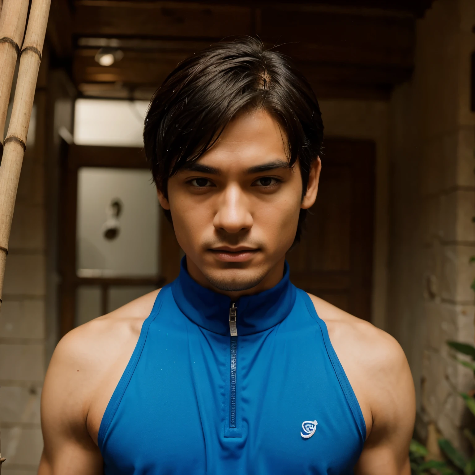 Blue bamboo boy