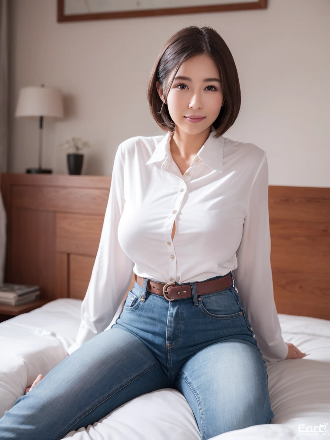 Very Beautiful Japan Mature Woman,alone,Mature Woman,60 years oldの女性, (60 years oldの熟女), ((Sixty years old)), 60's, 60yo, ((60 years old)), 60 talents, (((60-year-old Japan mature woman))), 路上でalone,Open-collar shirt,Denim shorts,supermodel figures,Supermodel Height,Very beautiful woman,Perfect diagram example,Slim and toned body,Toned figure,plump,Perfect body curves,skin,透明感のある上品なskin(Advanced skin Details:1.1)The perfect face of a Japanese actress,Nice and beautiful smile,Long brown hair,Light brown wavy hair,Transparent fine hair(Premium Hair Detail:1.1),Exquisite eye makeup,Subtle eye detail,Brown eyes(Advanced Eye Details:1.1)Best example of 4 fingers and 1 thumb,Perfectly Proportioned Thighs and Calves(jade feet)Put on earrings,Choker Necklace,bracelet,Jeans Series,Photographic works,Best Work,Highest quality,Very sophisticated,Very high resolution,aloneの撮影, (((Facial wrinkles))), (((Wrinkles around the eyes))), (((荒れたskin))), (((Nasolabial folds))), 私のskinは老けている,