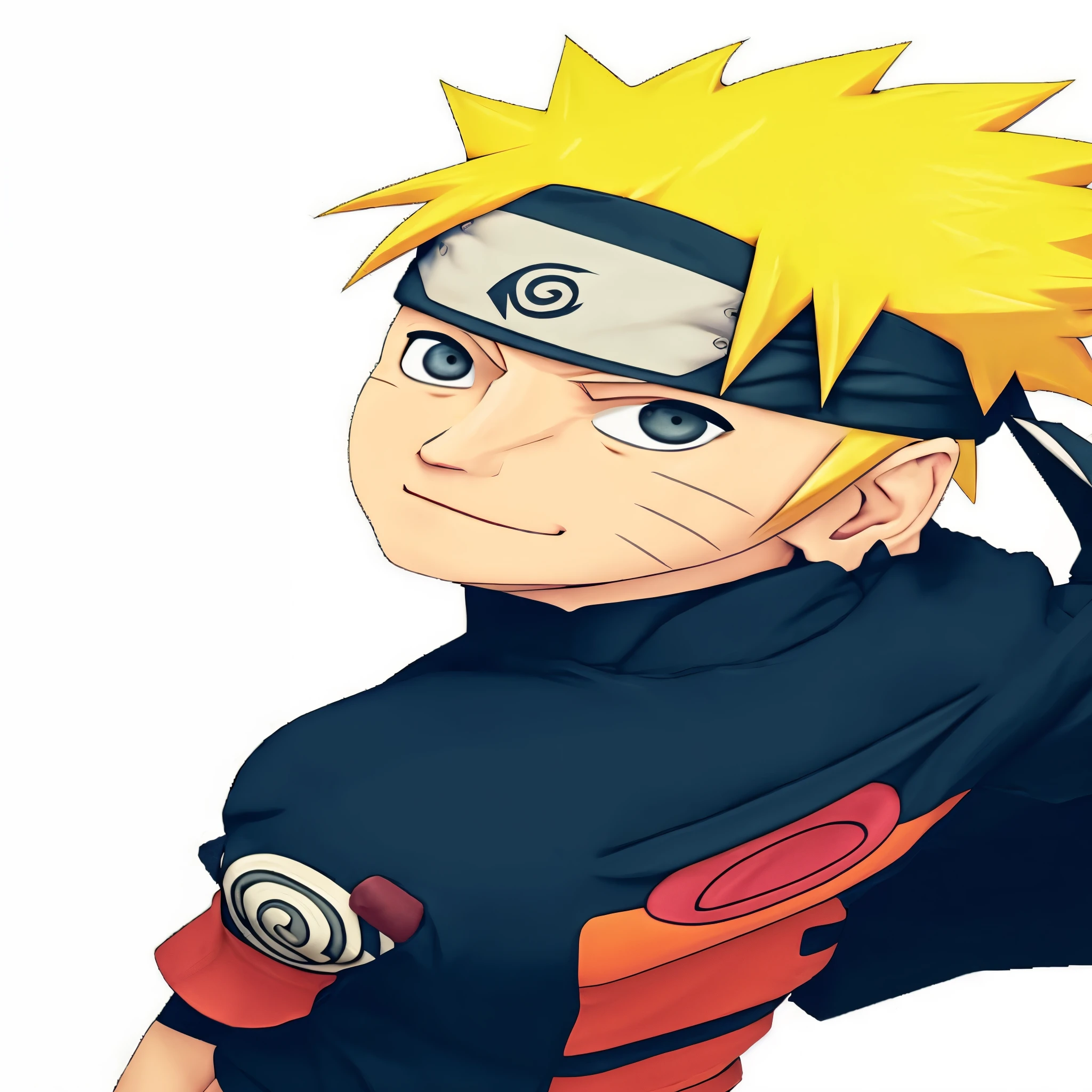 character with a yellow hair and a black shirt, naruto uzumaki, naruto artstyle, naruto, from naruto, joker as naruto, uzumaki, realistic style”, pain from naruto, joker looks like naruto, shinobi, ninja, best realistic character design, kakashi, akatsuki akira, kakashi hatake, smirking, perfect realistic face