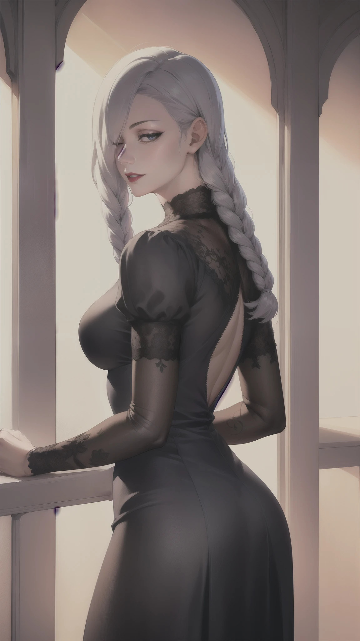 focus on the vagina,((Best quality)), ((masterpiece)), ((detailed)), (realistic), intricate, 16K, HDR, RTX, super , ultra detailed,realistic shot, high resolution, ultra detailed face, cute eyes, eyes shining, natural light, cinematic light, realistic body, detailed body, detailed eyes, realistic face, masterpiece, not wearing clothes, naked, vagina, pussy, masterpiece, not wearing clothes, naked, vagina, pussy, medium , high quality, 8k, best quality
,ultra realistic 8k cg, masterpiece, ((ultra detailed background, delicate pattern, intricate detail)), (highly detailed, fine details), best quality, 1girl, (photorealistic:1.4), beautiful lighting, absurd, RAW photography , film grain , ((medium breasts, slim girl)) 1girl, MeiMei, solo, long hair, braid, hair over one eye, smile, long sleeves, braided bangs, black dress, braided ponytail, white hair, puffy sleeves, holding, makeup, gray hair, red lips, one eye closed, lipstick, parted lips, single braid, (cowboy shot, from behind), living room,