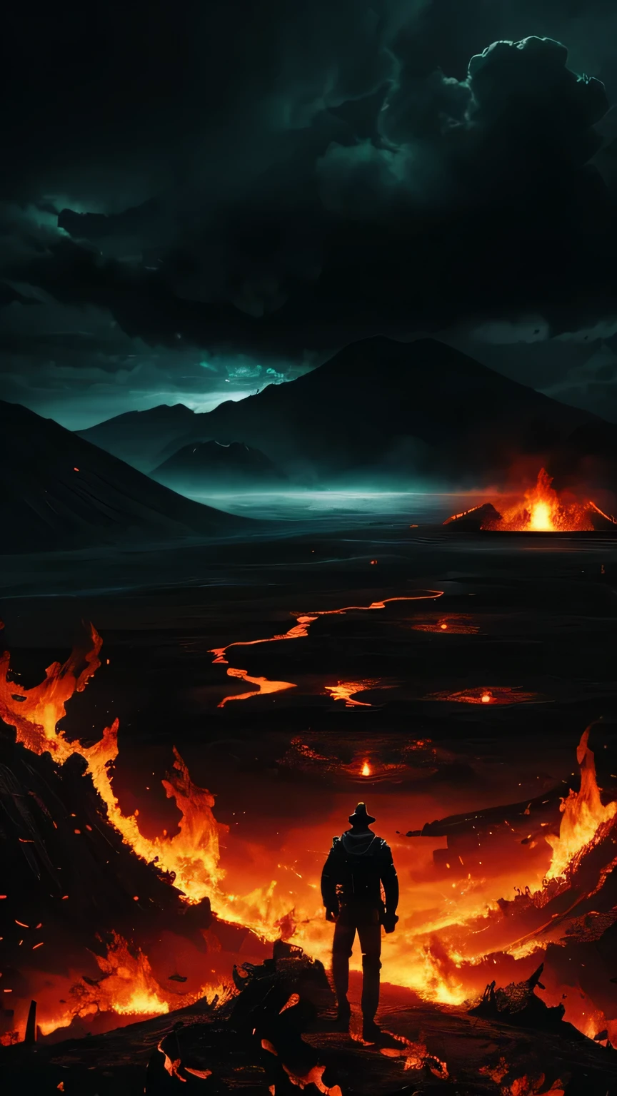 hell landscape one man