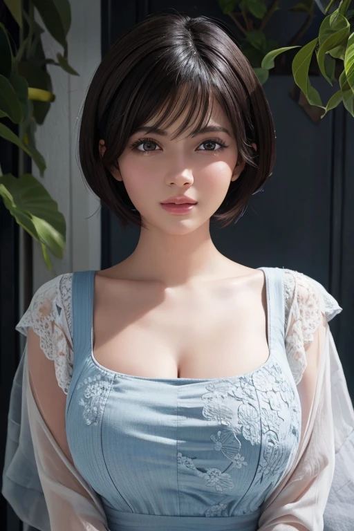 nsfw, huge tits, (masterpiece:1.3), (8K, realistic, Raw photo, highest quality: 1.4), (1 girl), beautiful face, (realistic face), (black hair, short hair:1.3), Beautiful Hairstyles, realistic eyes, detailed and beautiful eyes, (realistic skin), beautiful skin, disorganized, Charm, ultra high resolution, surreal, very detailed, golden ratio, cum on face, broken wear