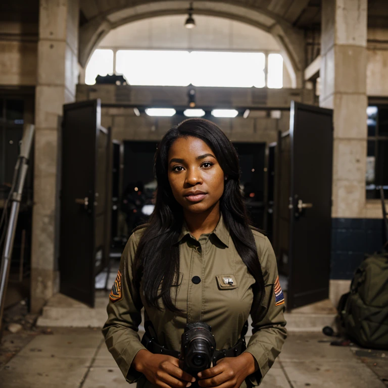 Black reporter at the front line of war