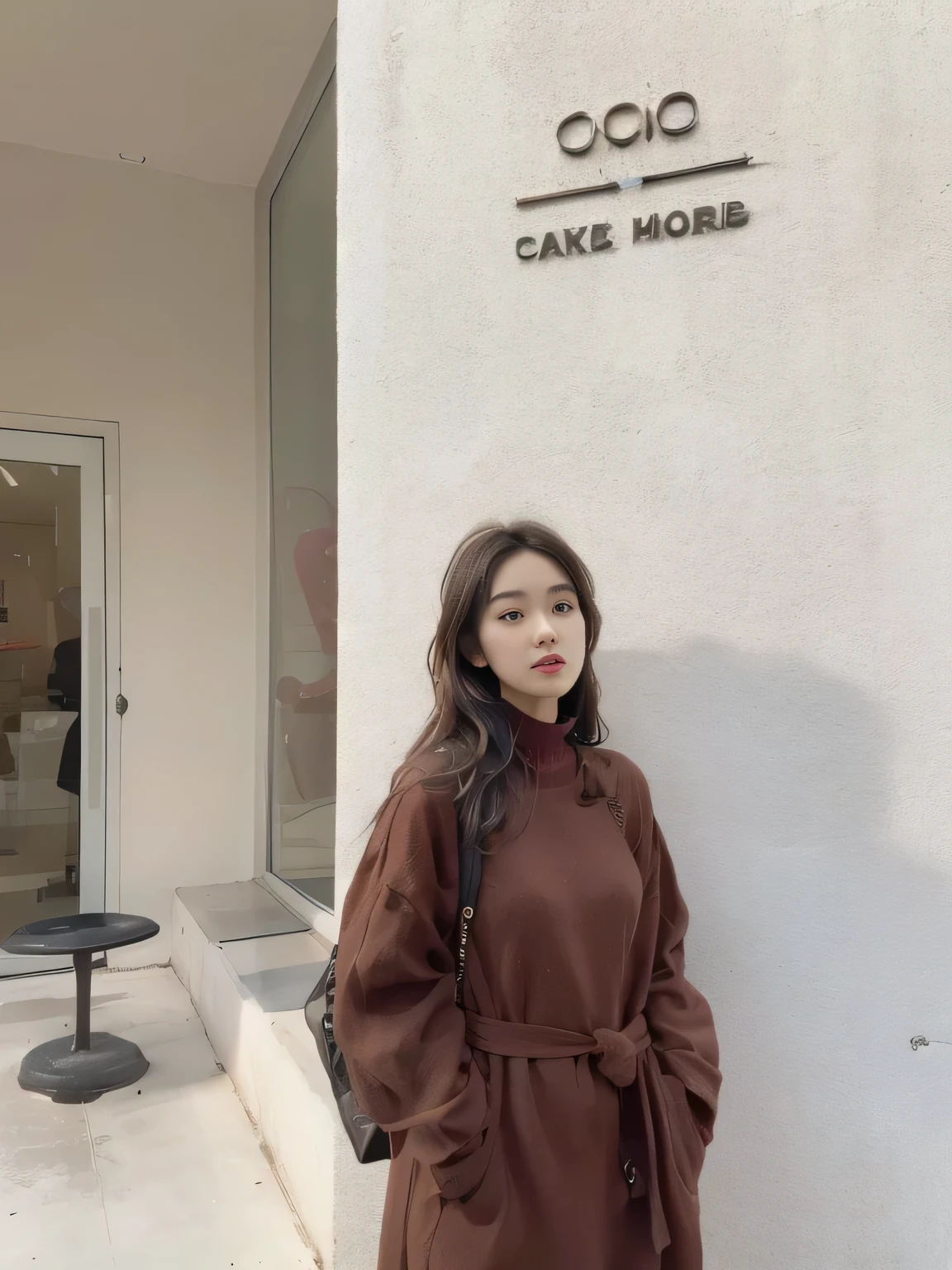 Realism,original photography,Super detailed,Loveyu's charming photos_correct, Detailed faces,beautiful woman,Korean beauty,Asian mixed race beauty face,in a bustling city, upper body frame, in street photography scene, golden hour lights:1.3), Shoot at eye level, On Fujifilm X-T4 with 50mm lens,