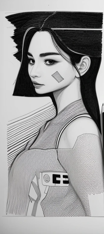 black and white line drawing