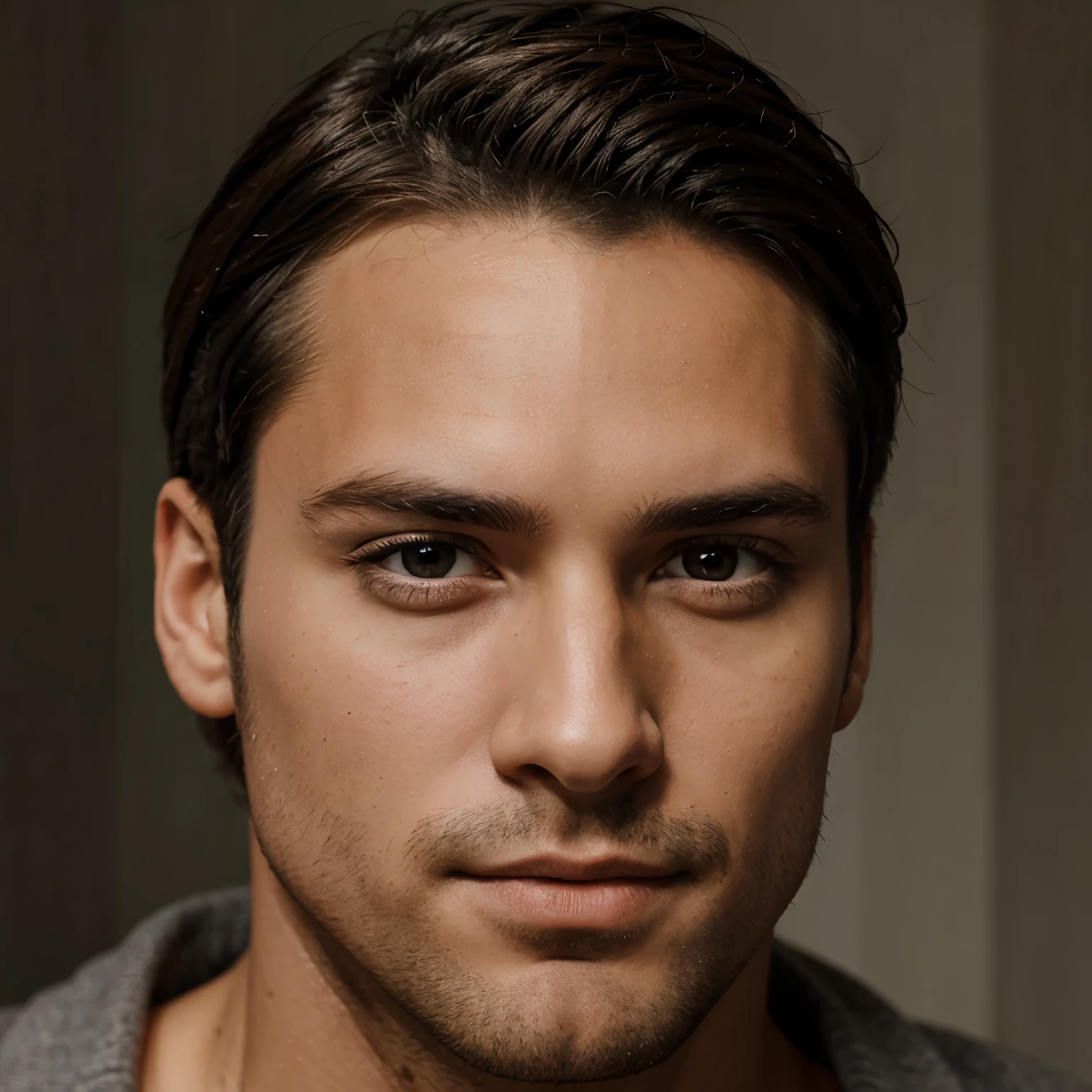 make a handsome man with model features