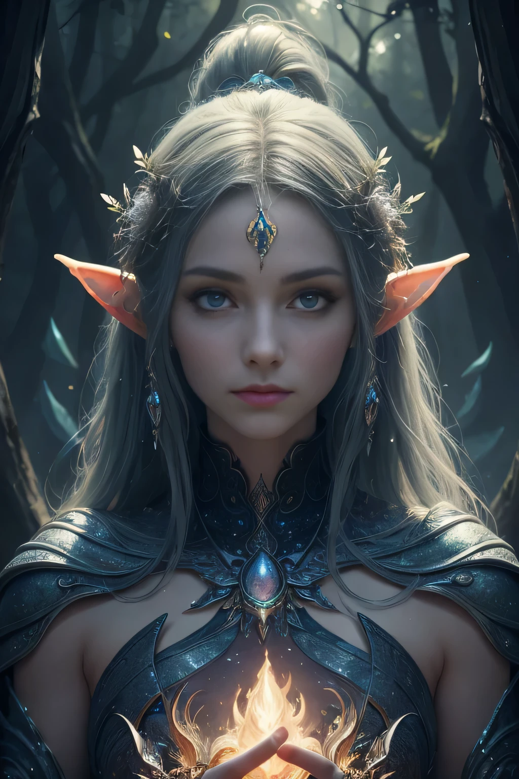 (Best quality, 4k, High-resolution, Masterpiece:1.2), Ultra-detailed, Realistic, Radiant lighting, Epoch Elves, Portraits, Fantastical colors, Fine art, Ethereal beings, Dreamlike, Whimsical creatures, Detailed facial features, Glowing eyes, Elven beauties, Ethereal glow, Mythical creatures, Harmonious composition, Dazzling colors, Stunning visual effects, Otherworldly appearance, Mesmerizing artistry, 