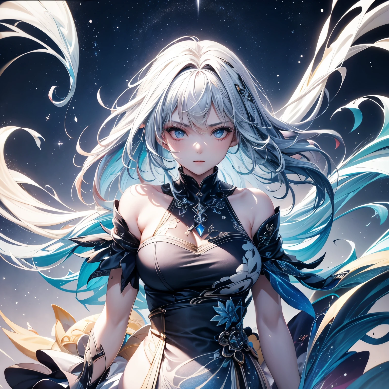 Capturing the wind with liquid ink,Thawing into a whirlwind of pointillism, Traverse the spectrum of multiple random colors, 4k concept art, Extreme details, complex, luminous canvas, sports, Dynamic, Sharp glossy focus, create a perfect female face with complex detail, Gorgeous, best quality, masterpiece