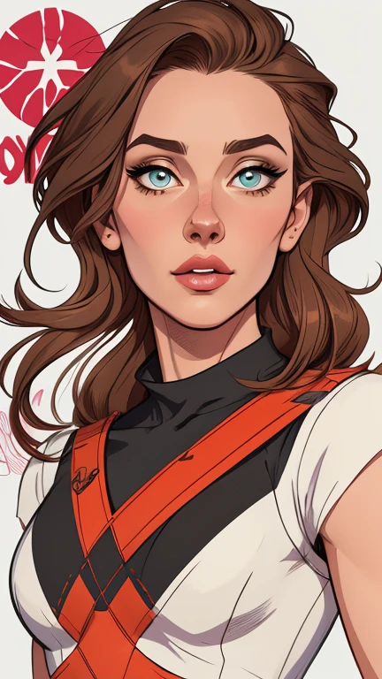 Personagem mulher ninja com marcas de guerras Imagem de desenho animado de uma mulher .cartoon style illustration, estilo de arte dos desenhos animados, estilo de arte dos desenhos animados, digital illustration style, design de personagens altamente detalhado, arte digital detalhada coragem, Forest fan art, Design de personagens de retrato, beautiful digital illustration, retrato de alta qualidade, Arte em quadrinhos, mulher jovem cabelo com transas lindas . Beautiful lined eyes Medium large bust and wonderful sexy clothes. image expression of sexual desire from the waist to the head illustration