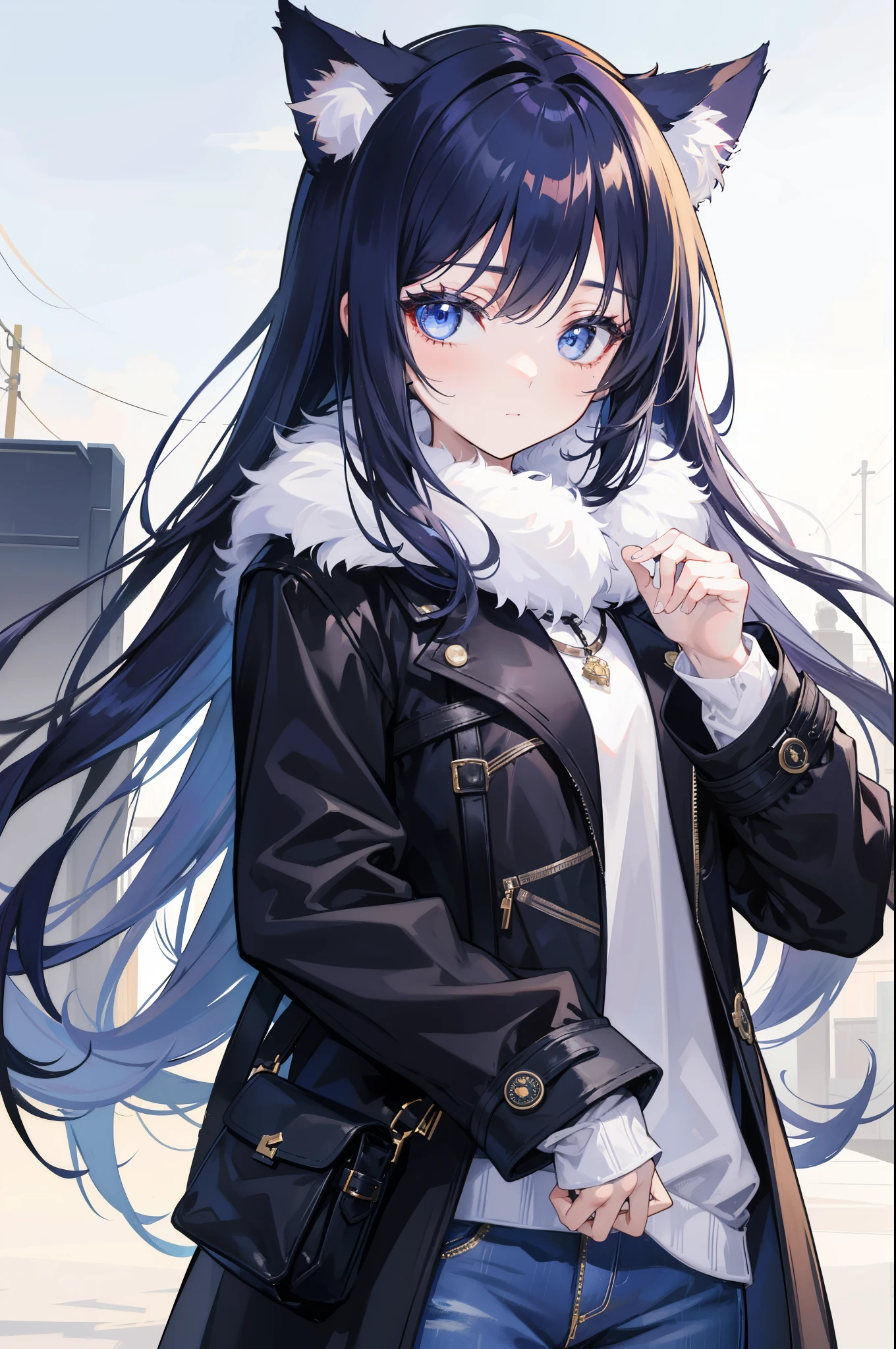 Best Quality, Best Masterpiece, Ultra High Definition, 8K, Winter Clothes, Shojo Manga Style Loli, Single, Soft Line Art, Digital Enhancement, Shoujo Manga Touch, Shoujo Manga Core, Flowing Fabric, Close Up, ((Hair length to shoulder mouth and short braid)), staring at us from the front, soft drawing, beautiful black hair, crisp eyes, grin, teeth, wide mouth, Ultra-detailed digital anime art, clear face depictions, ultra-detailed shoujo manga character art, ultra-detailed manga style, top-quality colors, hand gestures, foot-up angles, scenery with nature